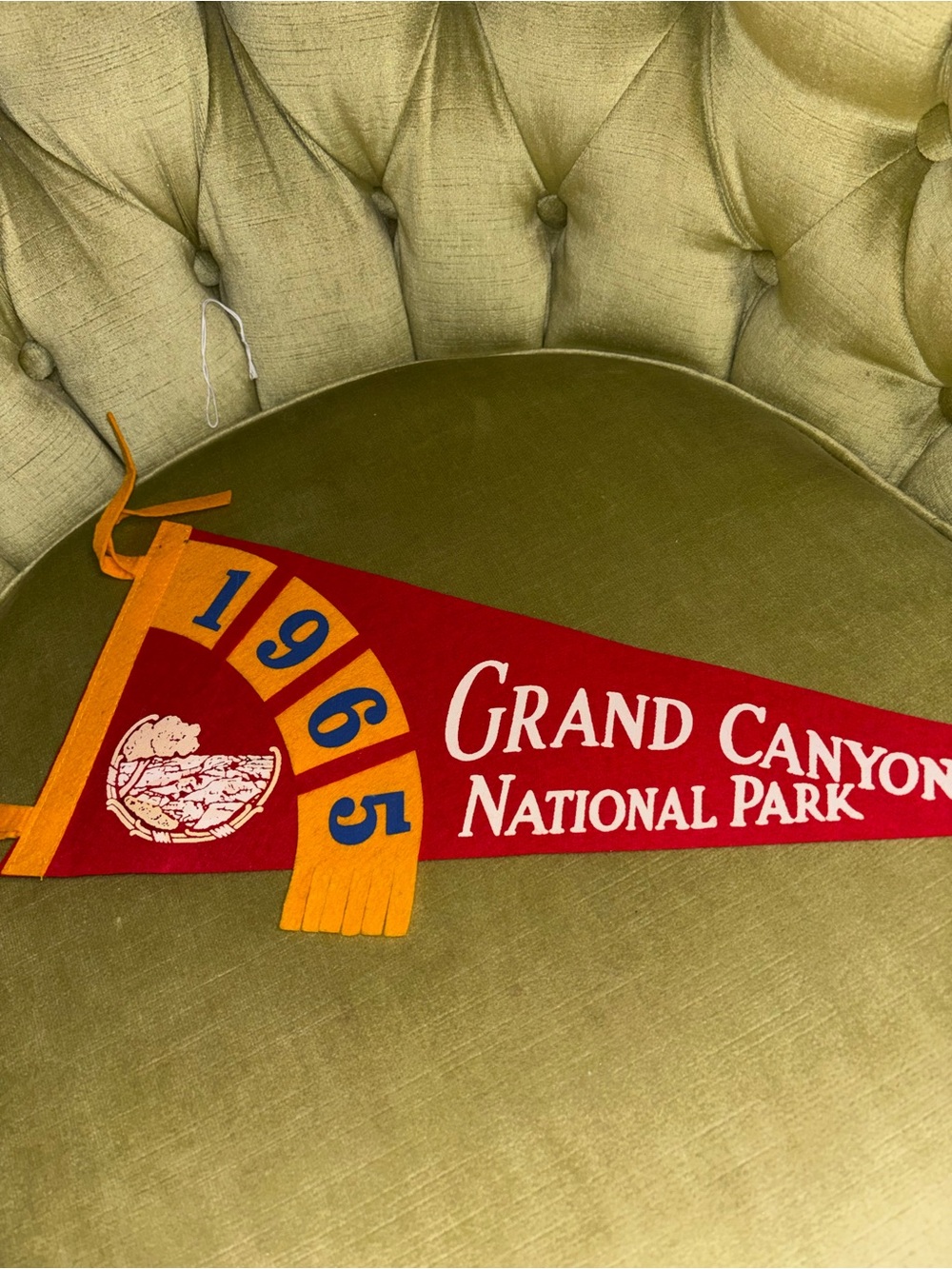 GRAND CANYON NATIONAL PARK ARIZONA 1965 FELT PENNANT -